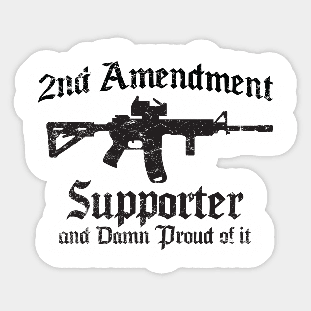 2nd Amendment Supporter Sticker by MikesTeez